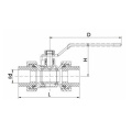 PPR Equal-Diameter Brass Ballvalve with Long Handle 218